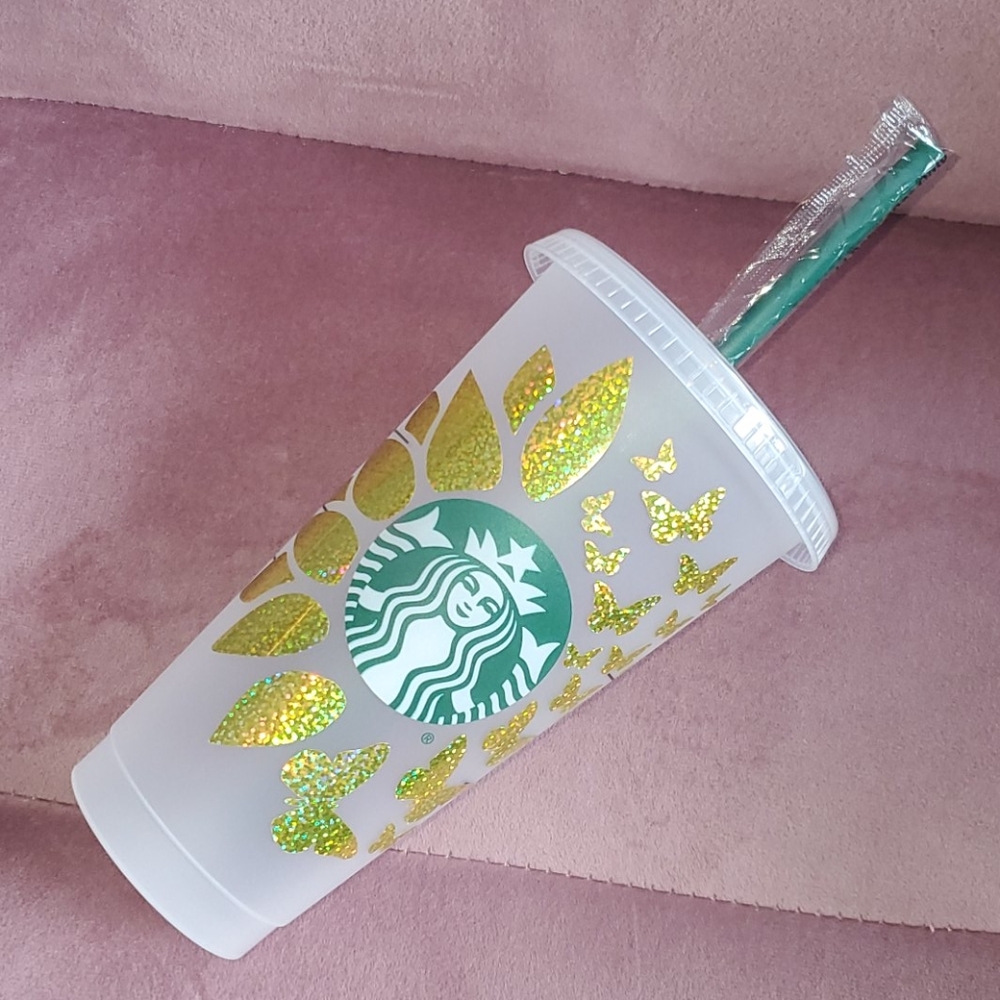 Starbucks tumbler w/straw